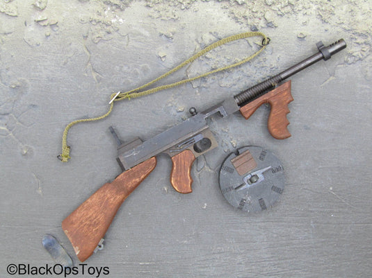 WWII - Wood & Metal .45 ACP Submachine Gun (READ DESC)