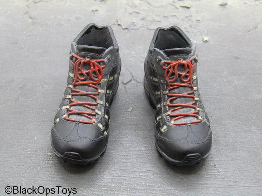 ZERT AMG Juggernaut - Male Grey & Red Combat Shoes (Peg Type)