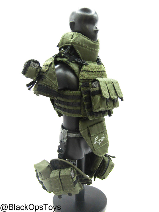 ZERT AMG Juggernaut - OD Green MOLLE Plate Carrier w/Pouch Set