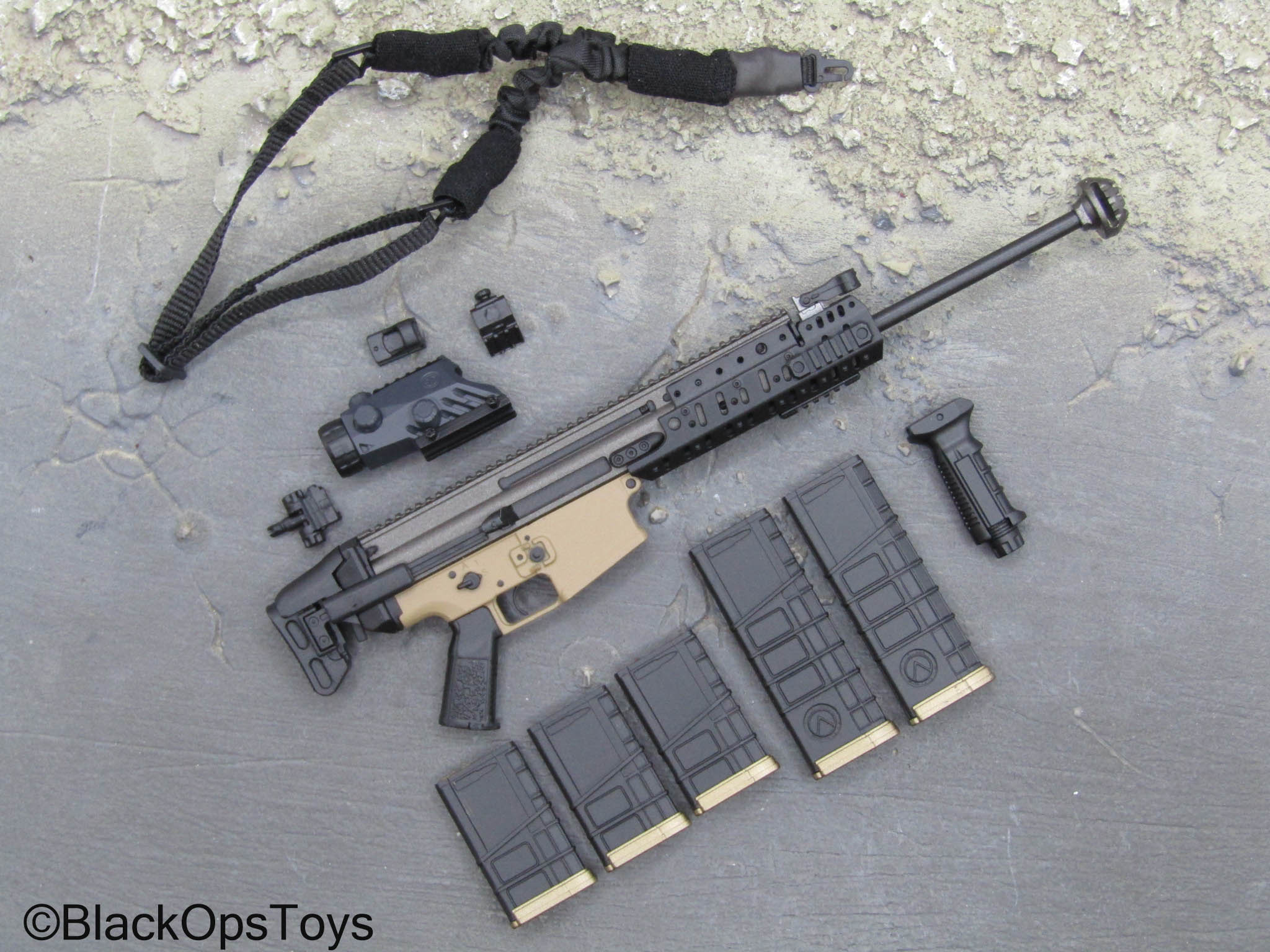 PMC Field RECCE - Scar-H Assault Rifle w/Attachment Set – BlackOpsToys