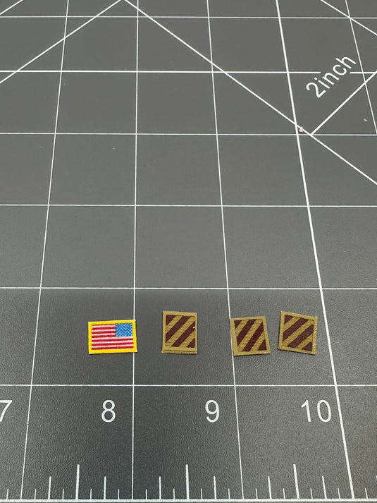 BAM 1/6 Scale US Patch Set