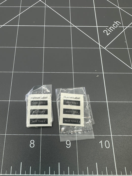 BAM 1/6 Scale Helmet Label Stickers