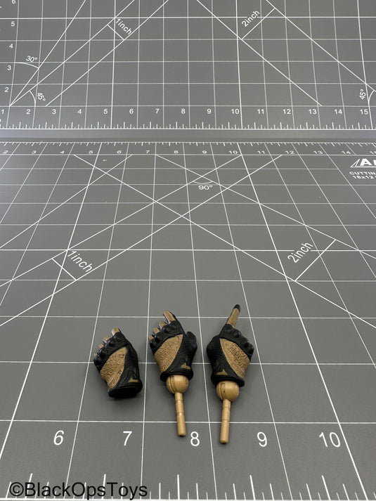SMU - Coalition Forces - Black & Tan Gloved Hand Set (x3)
