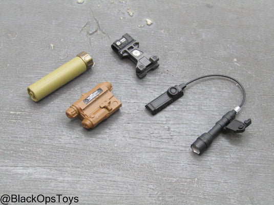 SMU - Coalition Forces - Red Dot Sight, PEQ, Tac Light, & Suppressor Set