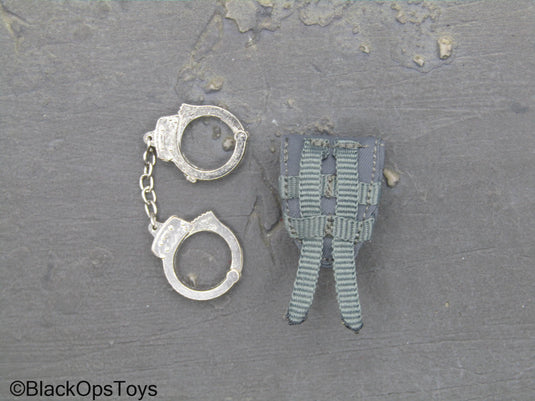 Dutch DSI Grenade Launcher Ver - Handcuffs w/ Grey MOLLE Pouch