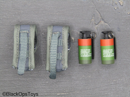Dutch DSI Grenade Launcher Ver - Flashbangs w/Grey MOLLE Pouches