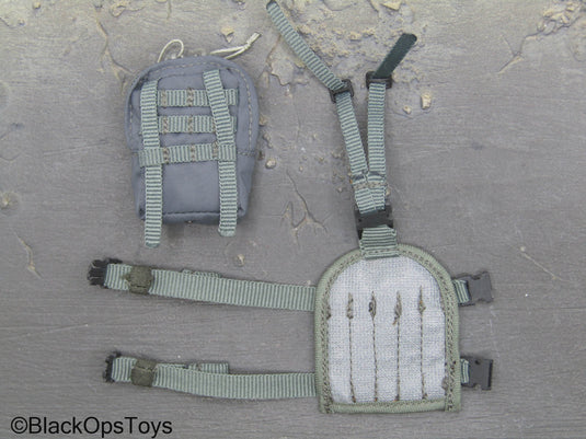 Dutch DSI Grenade Launcher Ver - Grey MOLLE Drop Leg Platform w/Pouch