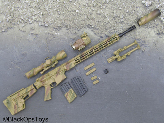 Delta Force SMU Tier 1 Op - Camo Sniper Rifle w/Attachment Set