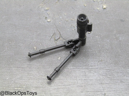 Black Bipod w/Tactical Light