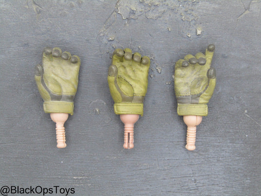 Tan Gloved Hand Set (x3)