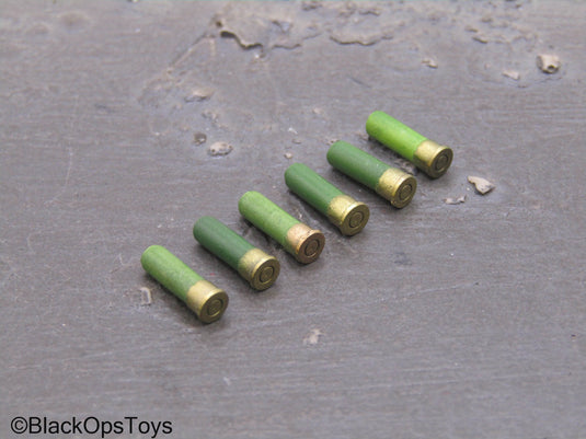 Green Shotgun Shells (x6)