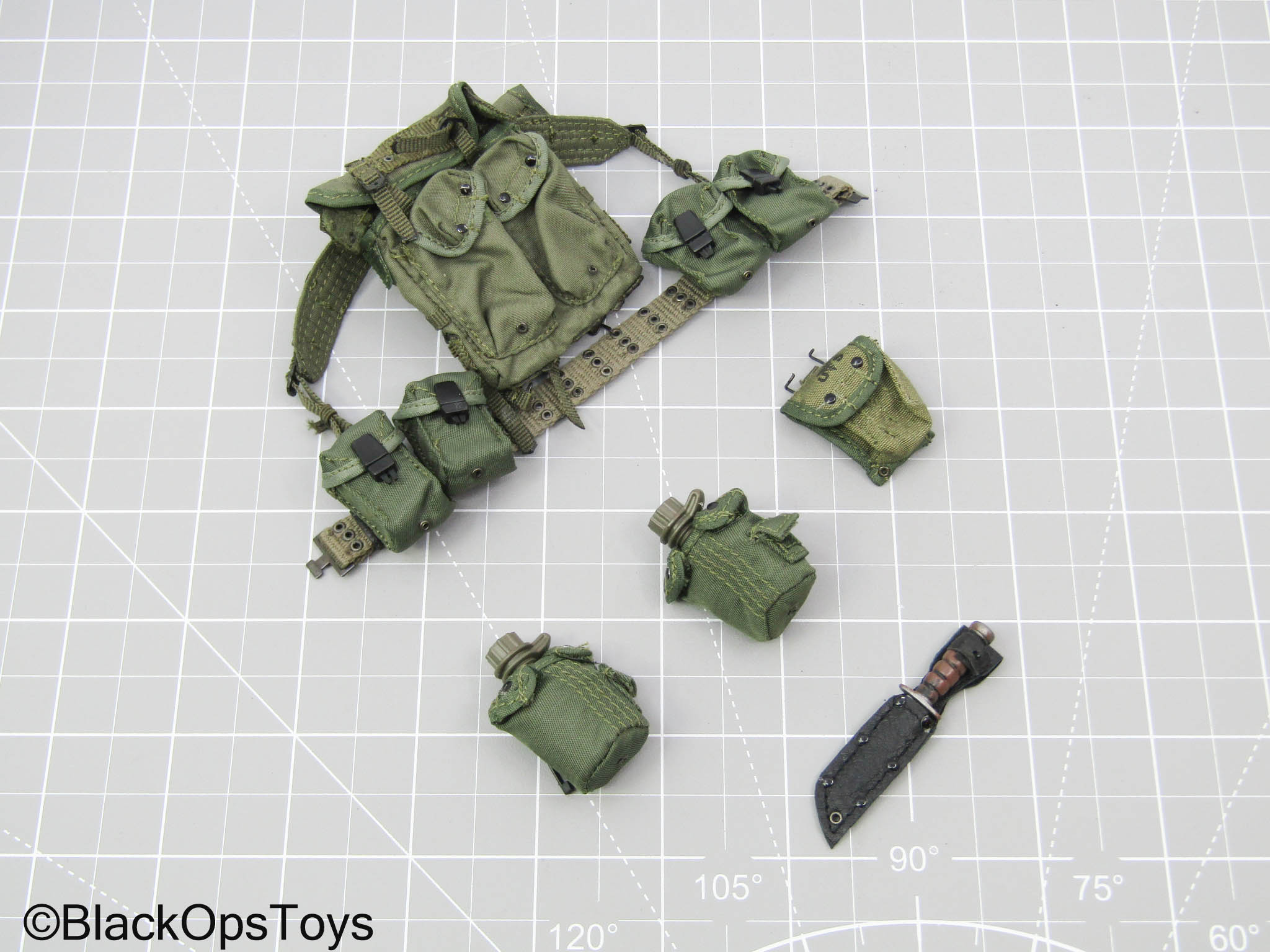 Vietnam 1970 - USMC - OD Green Combat Field Pack Tactical Rig w