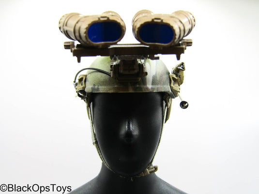 SMU Tier 1 Delta Force CST - Hydro Dip Camo Helmet w/NVG Set