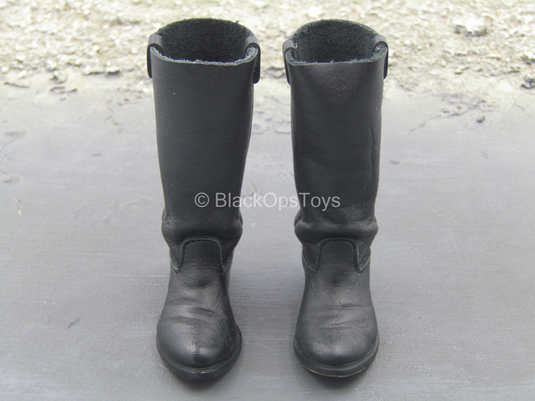 Western Gear - Black Leather Cavalry Boots (Foot Type)
