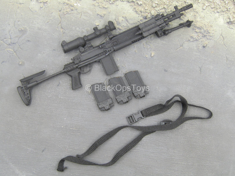 Load image into Gallery viewer, Taosun Army - Black M14 EBR Rifle Set - MINT IN BOX
