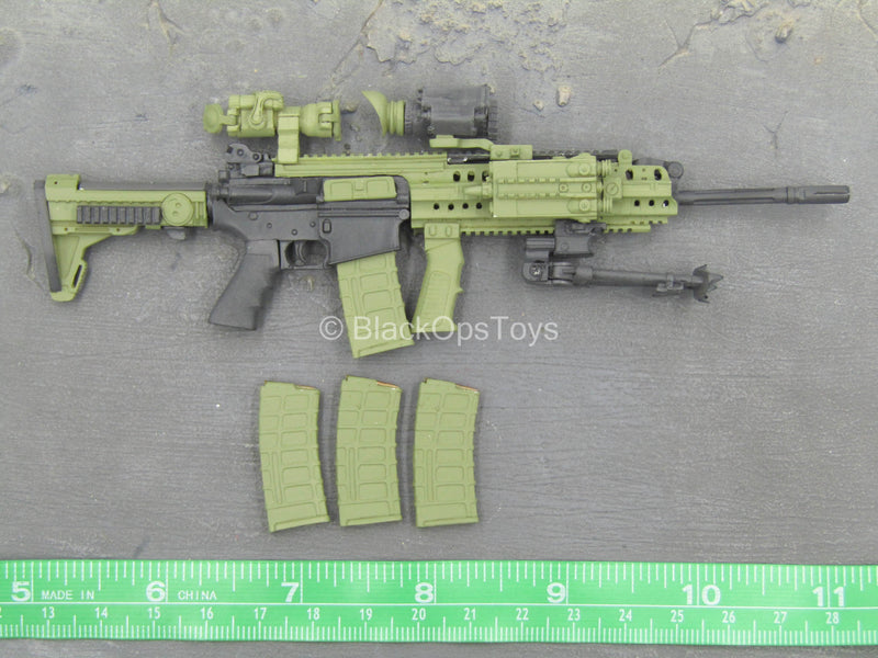 Load image into Gallery viewer, Taosun Army - Green M4 SIR Rifle Set - MINT IN BOX
