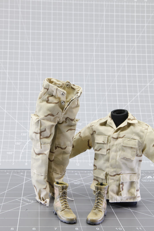 BAM 1/6 3C Desert Uniform And Boots (Foot Type) Set