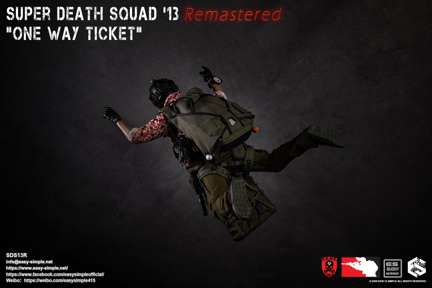 ZERT SDS13 Remastered - OD Green Parachute w/Navboard FlipMod Set