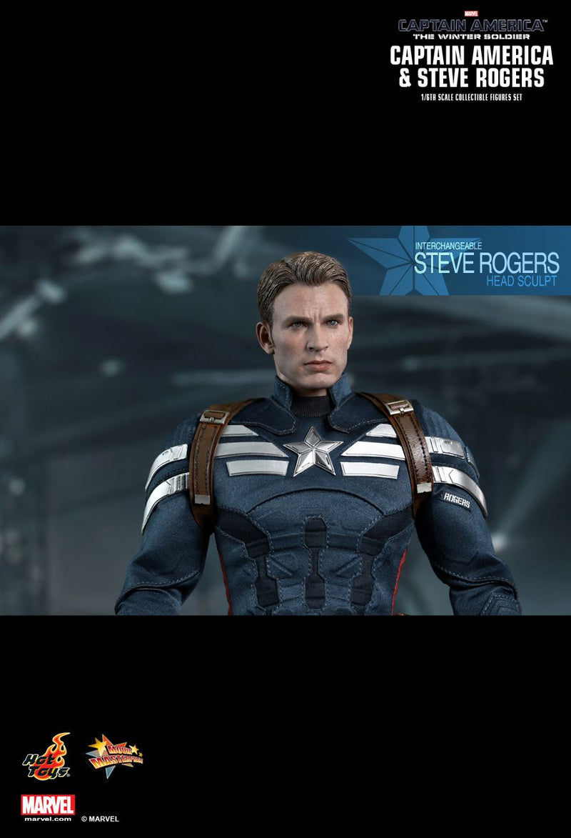 Load image into Gallery viewer, Winter Solder - Captain America - Male Masked Head Sculpt *Dye Stains*

