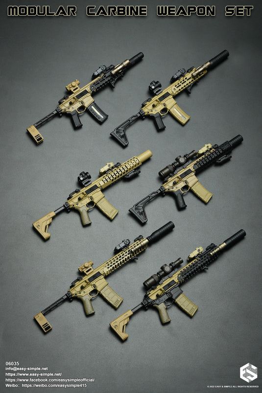 Modular Carbine Weapon Set 6-Pack COMBO - MINT IN BOX