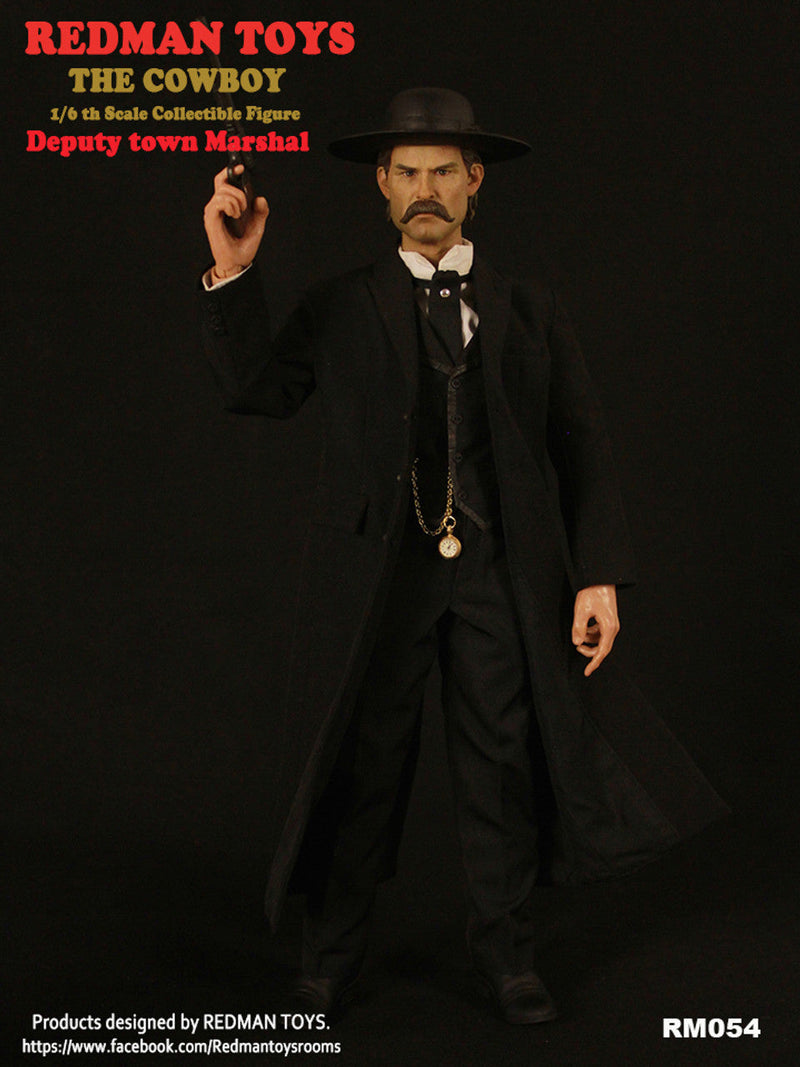 Load image into Gallery viewer, Deputy Town Marshall - Male Head Sculpt w/Mustache

