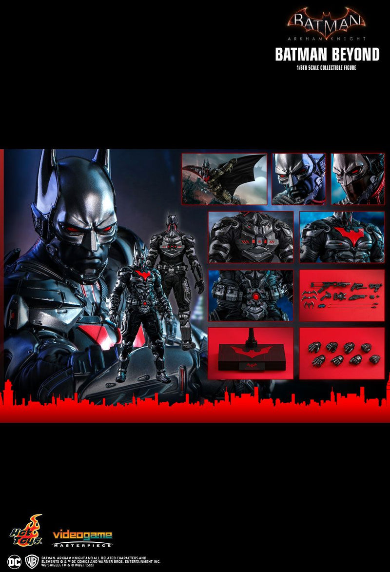 Load image into Gallery viewer, Arkham Knight - Batman Beyond - Head Sculpt w/Swappable Mouth Piece
