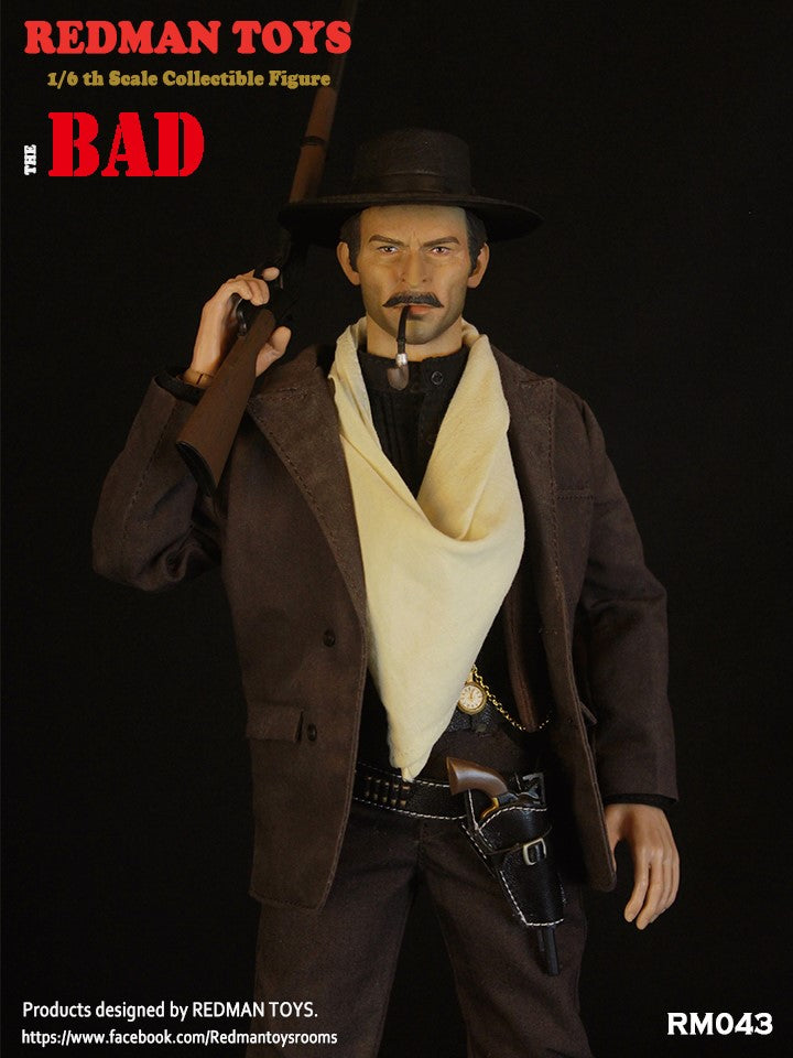 Load image into Gallery viewer, Cowboy - The Bad - Male Base Body w/Head Sculpt &amp; Hat
