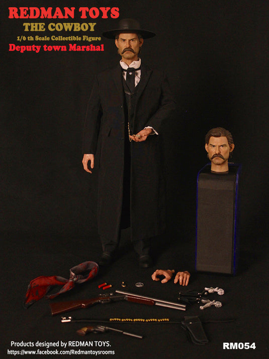 Deputy Town Marshall - Male Head Sculpt w/Mustache