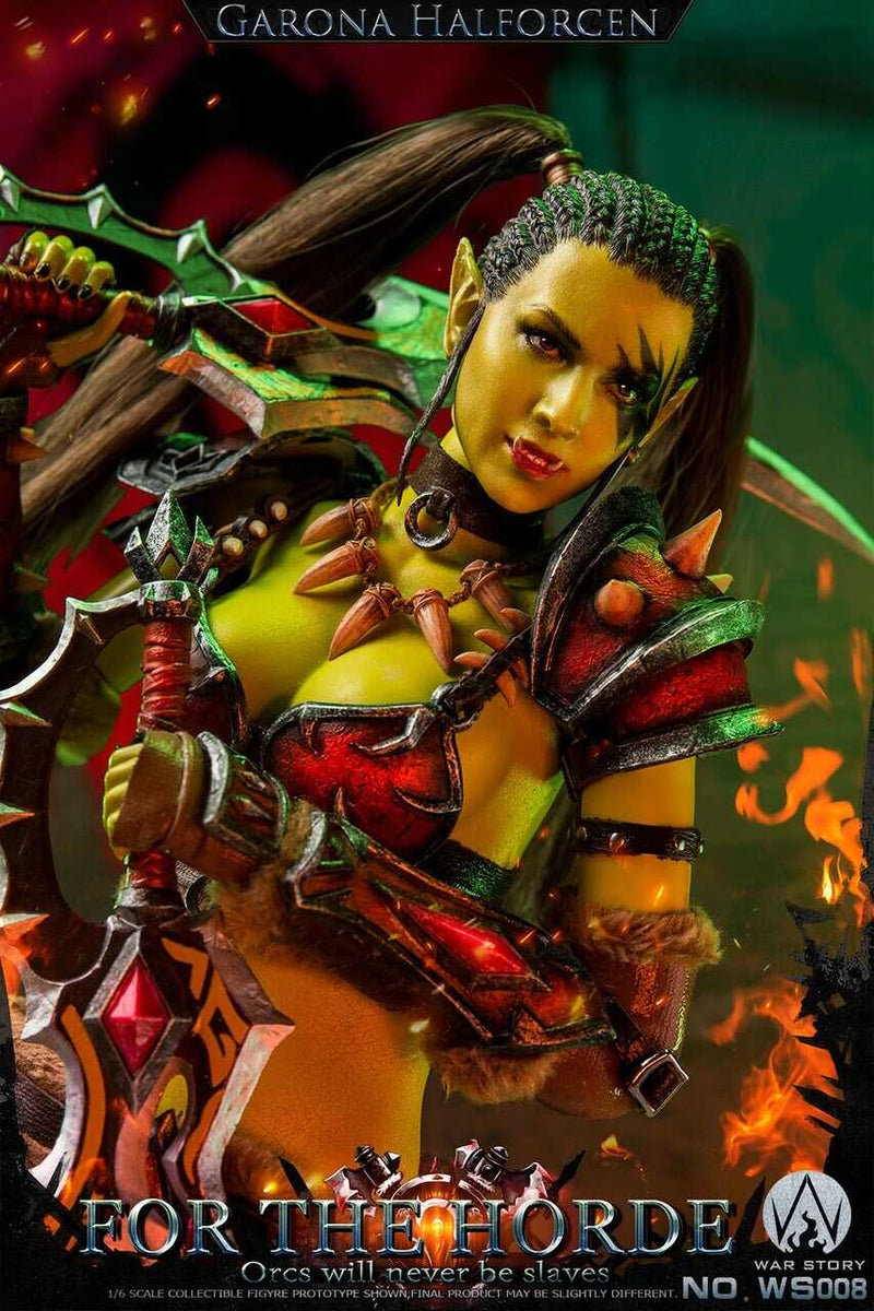 Load image into Gallery viewer, WoW - Orc Female Assassin - Green Female Orc Hands
