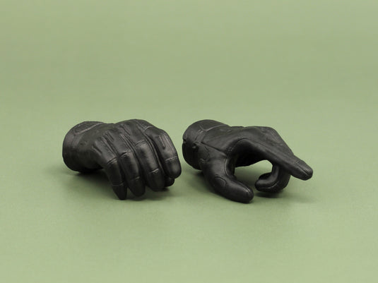 1/6 - Custom 3D - Black Outdoor Tactical Gloved Hands