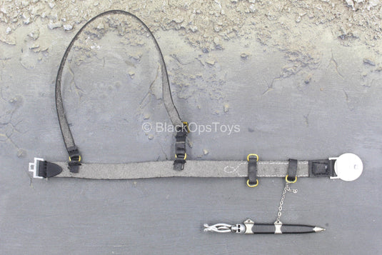 Captain America - Red Skull - Black Hydra Belt w/Officers Knife