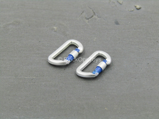 Speed - LAPD SWAT - Silver & Blue Carabiner Set (x2)