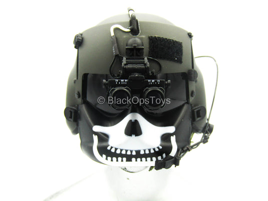 US Army Pilot - HGU-56/P Helmet w/Skull Maxillofacial Shield