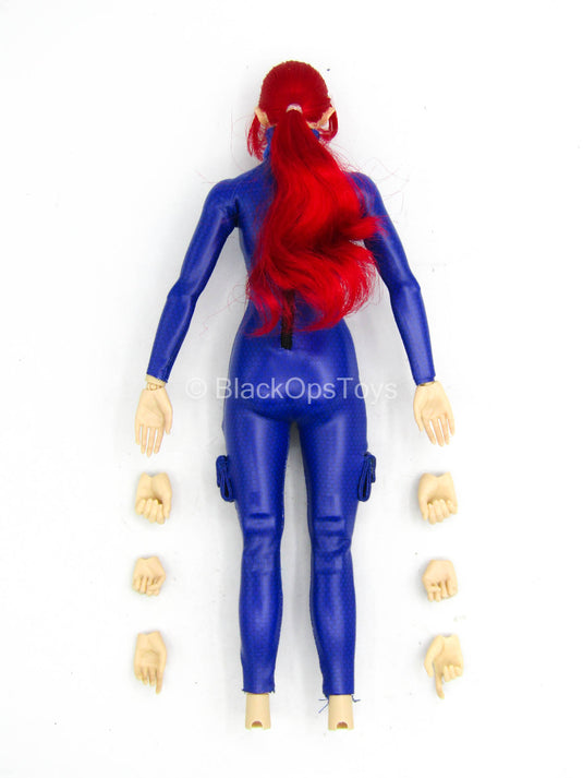 GI Joe Scarlett - Female Body w/Blue Body Suit & Head Sculpt