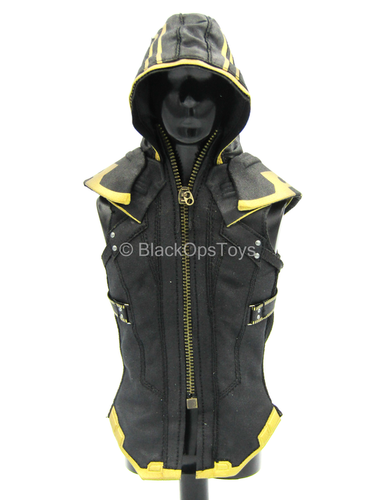 Endgame - Hawkeye - Black & Gold Like Vest w/Hood