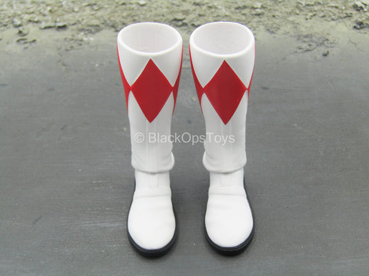 Power Rangers - Red Ranger - White & Red Boots (Peg Type)