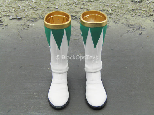 Power Rangers - Green Ranger - White & Green Boots (Peg Type)