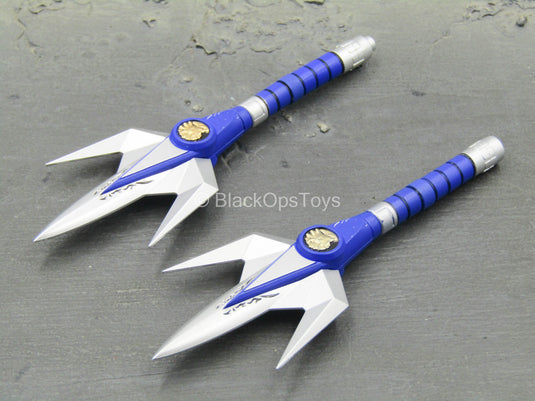 Power Rangers - Blue Ranger - Blue Extendable Sai