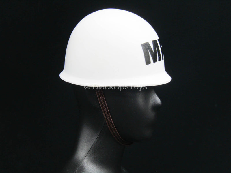 Load image into Gallery viewer, WWII - Military Police - White &quot;MP&quot; Helmet
