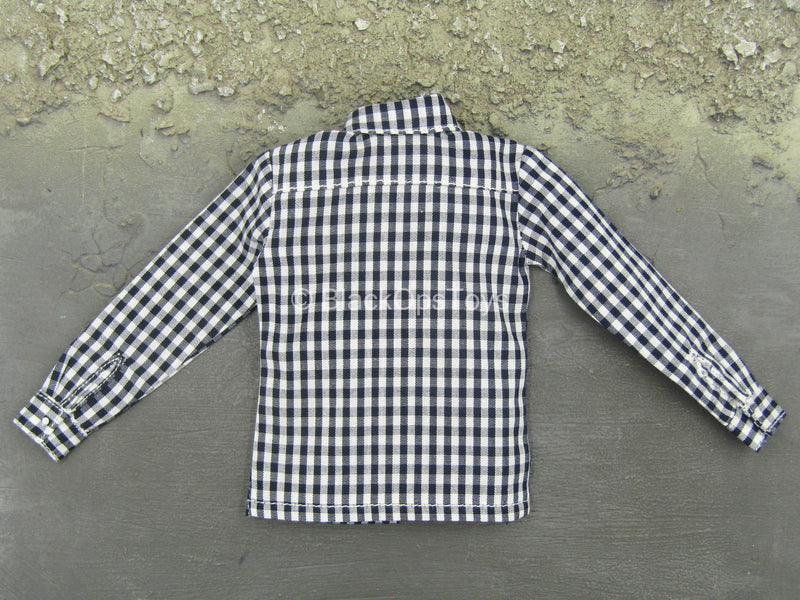 Load image into Gallery viewer, WWII - German U Boat Stabsober - Black &amp; White Checkered Shirt
