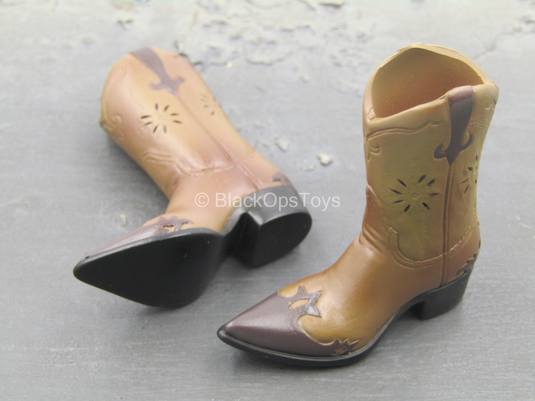 Brown Cowboy Boots (Foot Type) (Type 1) - MINT IN PACKAGE