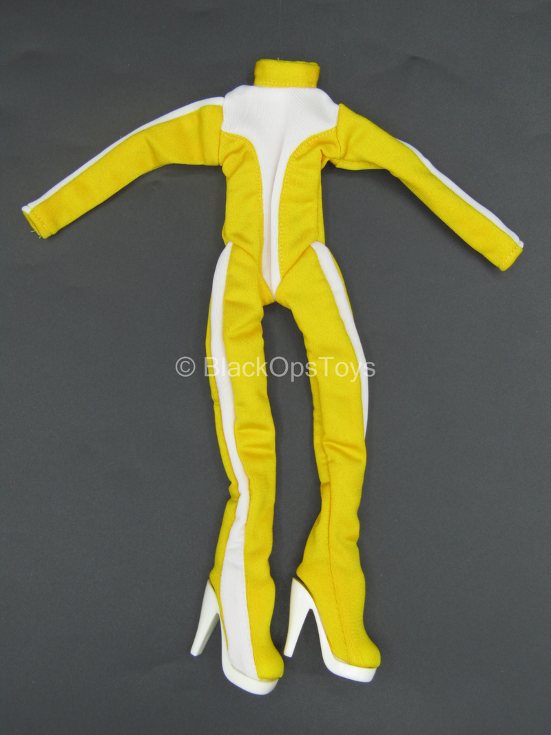 Load image into Gallery viewer, Female White &amp; Yellow Speed Suit 2.0 - MINT IN PACKAGE
