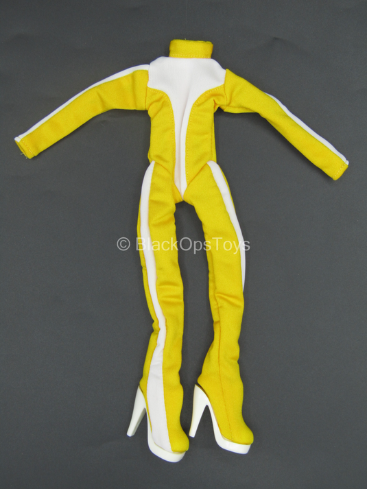 Female White & Yellow Speed Suit 2.0 - MINT IN PACKAGE