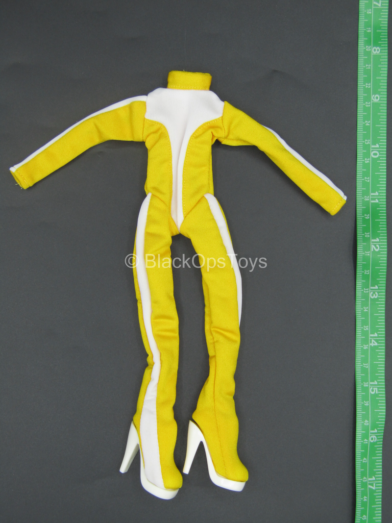 Load image into Gallery viewer, Female White &amp; Yellow Speed Suit 2.0 - MINT IN PACKAGE
