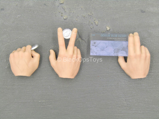 The Negotiator - Coin & Card Holding Hands
