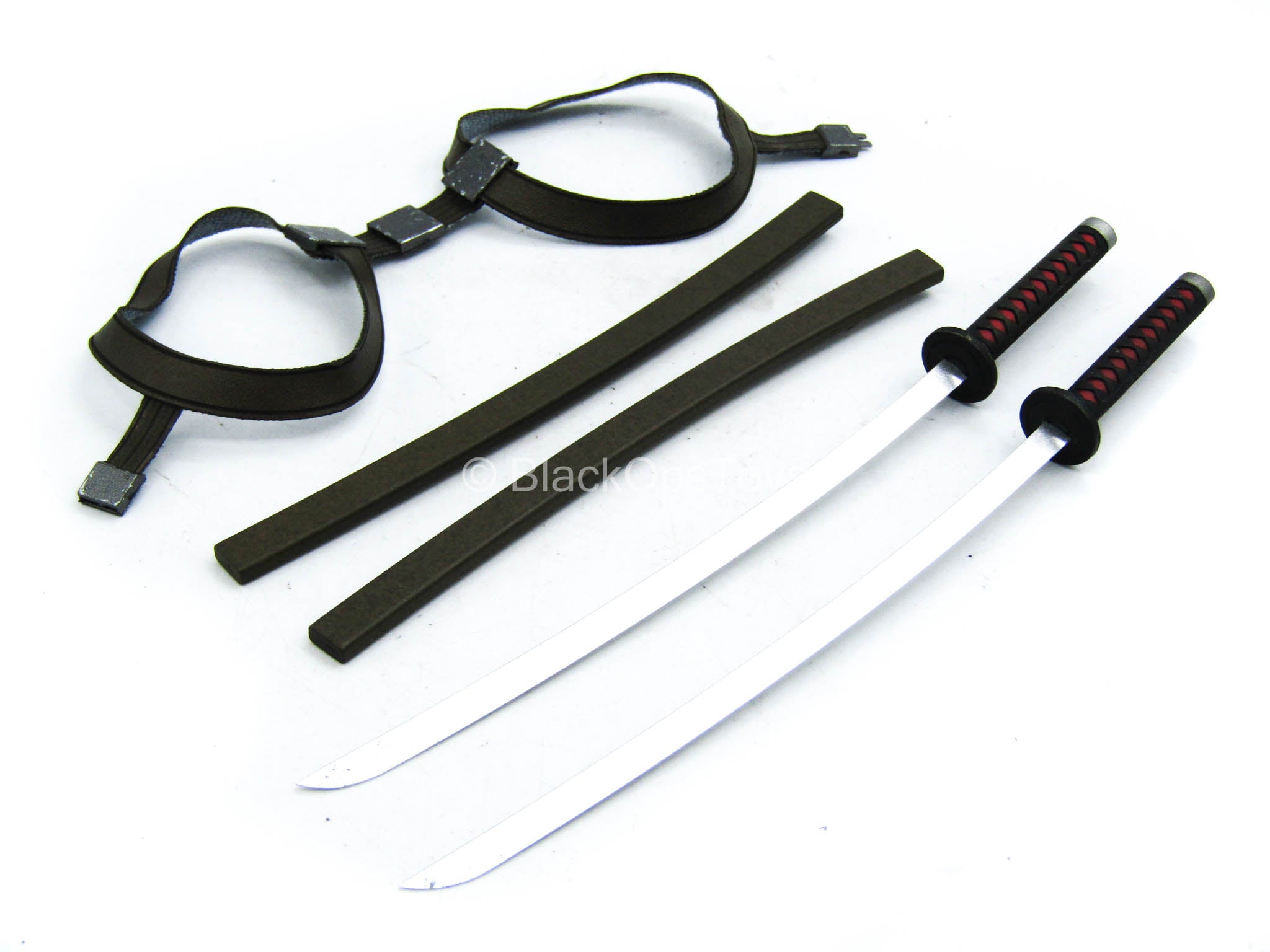 Deadpool Katana Set w/Sheaths & Chest Harness BlackOpsToys