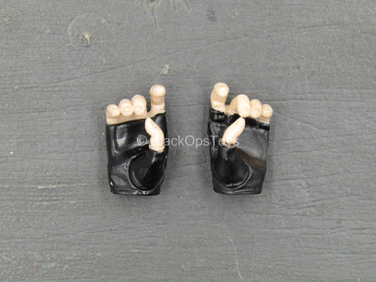 Cool Girl - Black Female Fingerless Gloved Hand Set