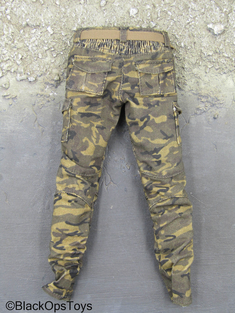 Load image into Gallery viewer, Black Panther - Killmonger - Camo Combat Pants w/Belt
