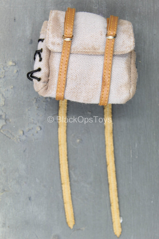 Weathered Grey & Brown Backpack