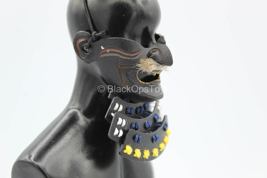 Black Metal Samurai Half Mask